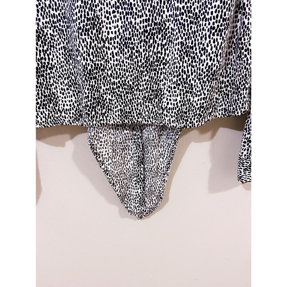 F&F Animal Print Long Sleeve Blouse Size 6 Small - Picture 7 of 9
